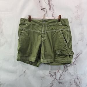 Title Nine Shorts Womens 8 Green Cargo Hiking Ripstop Utility Brash